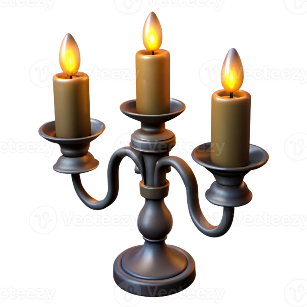 magnificent minimalist A Wrought Iron Candelabra Holding Three genuine png