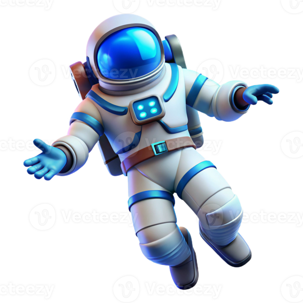 extraordinary creative A Lone Astronaut Clad in a Sleek White exclusive png