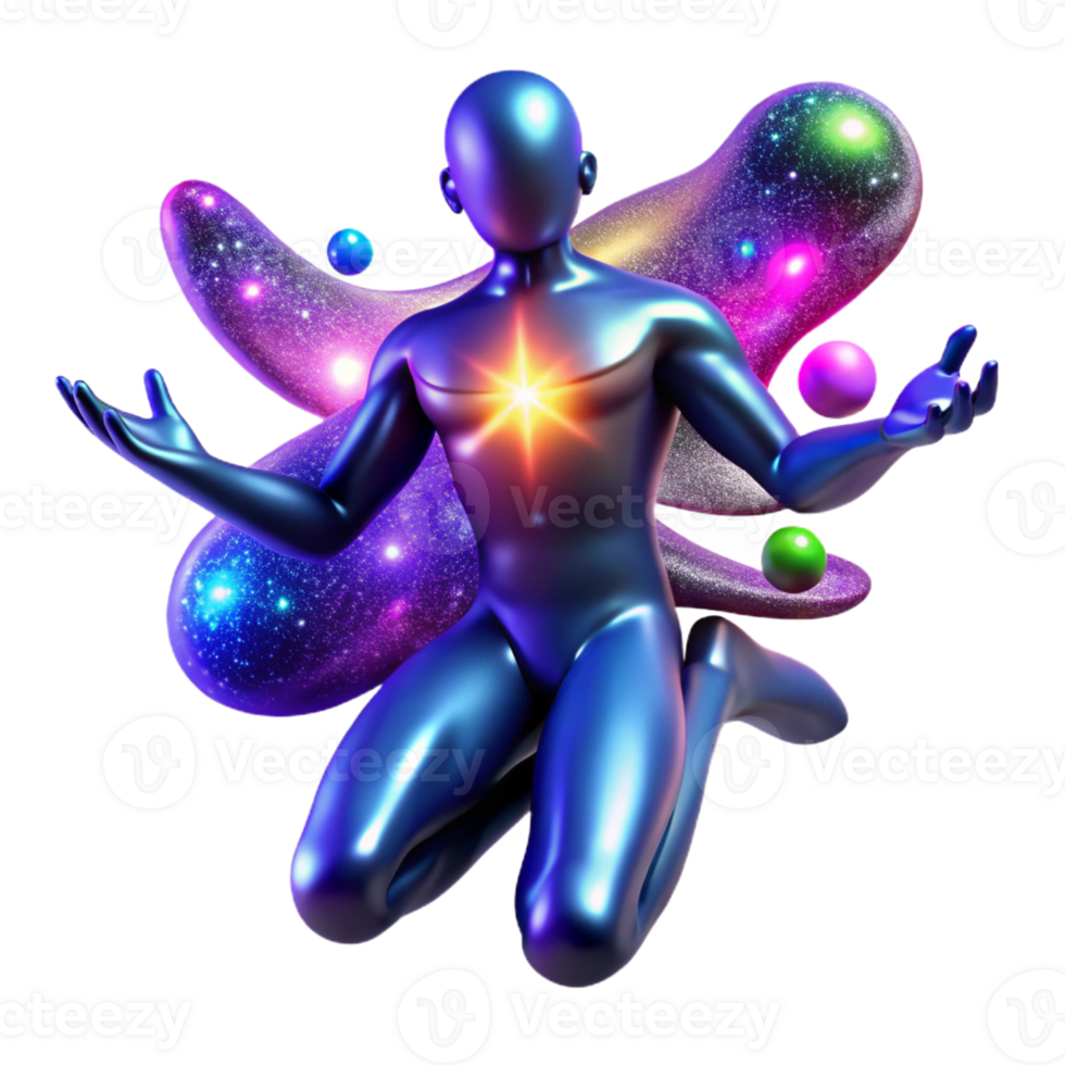 extraordinary minimalist A Celestial Being Formed from Pure Energy authentic png