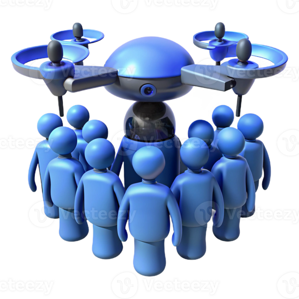 stunning rustic A Levitating Drone Casting a Menacing Shadow authentic png