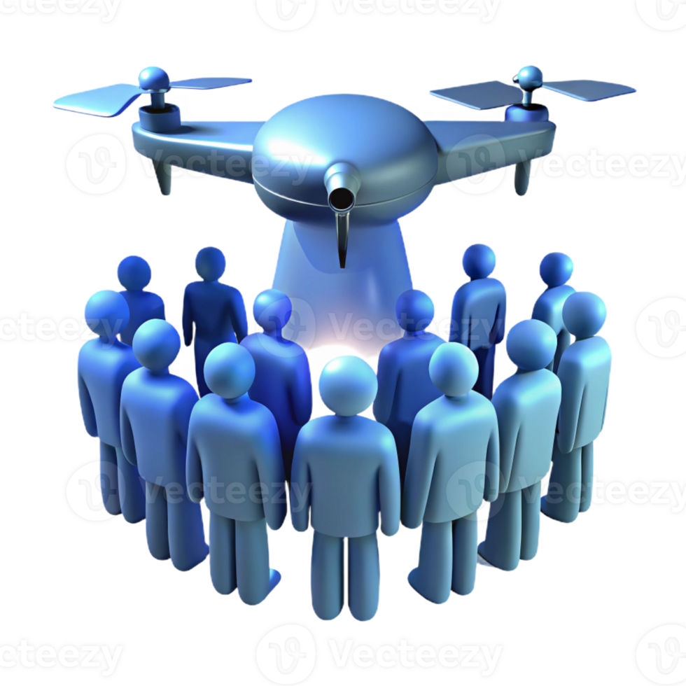 stunning rustic A Levitating Drone Casting a Menacing Shadow exclusive png