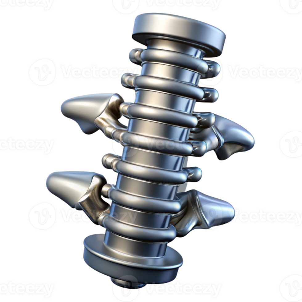 elegant contemporary Biomechanical Spine Composed of 4K png