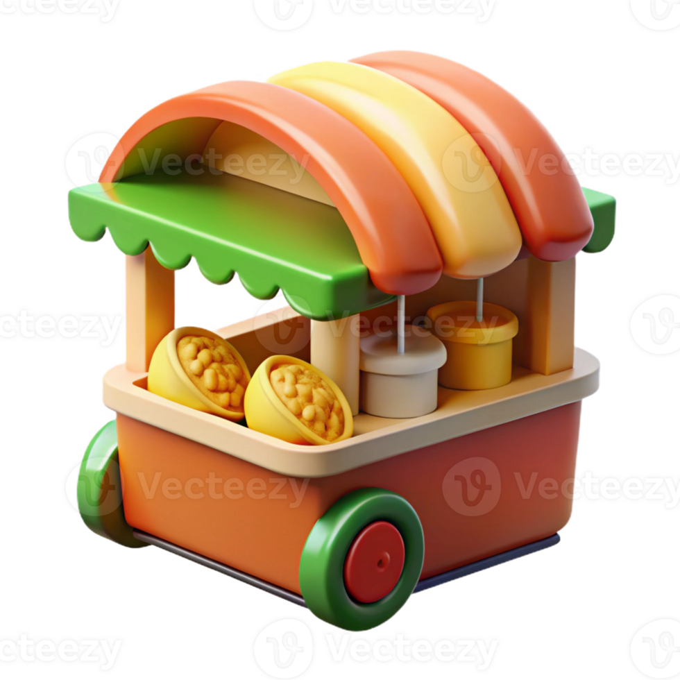 dramatic abstract Street Food Stall Selling Tacos Vibrant Col genuine png