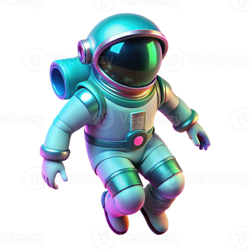 impressive creative A Lone Astronaut Clad in a Sleek 4K png