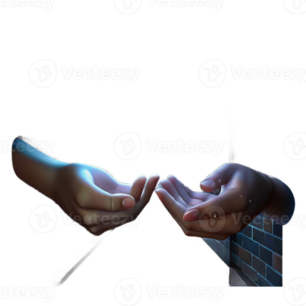 vibrant minimalist A Pair of Hands Exchanging a Small genuine png