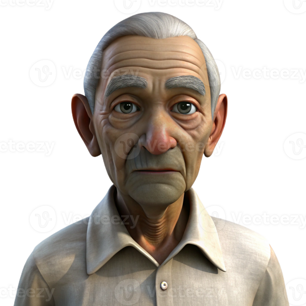 wonderful modern Portrait of an Elderly Man with Deep high quality png