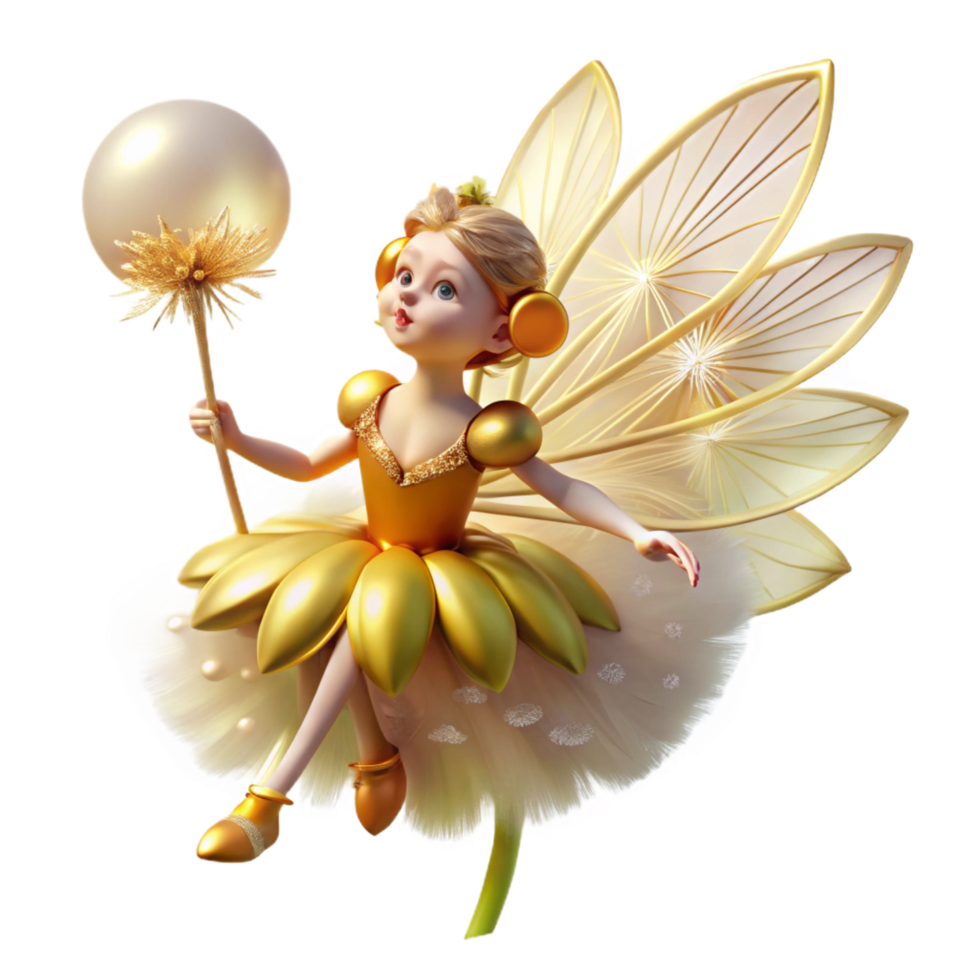 Whimsical Fairy with Gossamer png