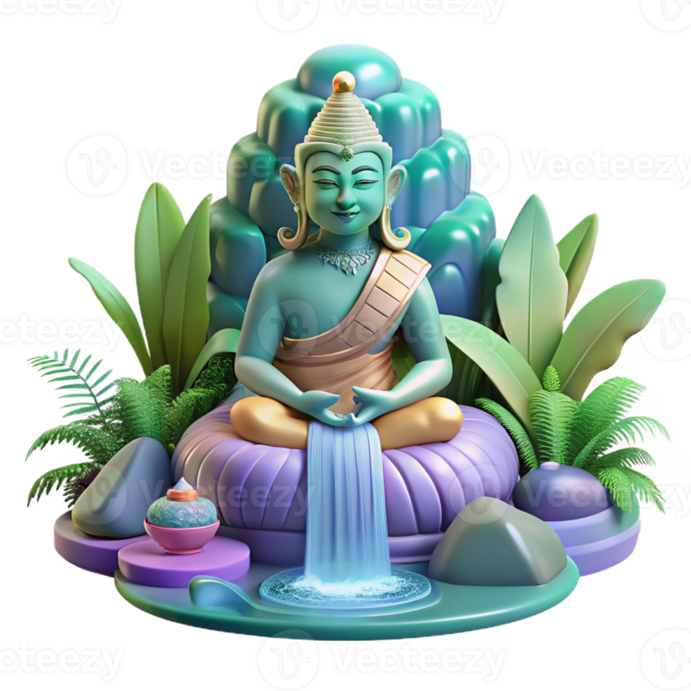 vibrant contemporary A Wise Naga Meditating Beneath a authentic png