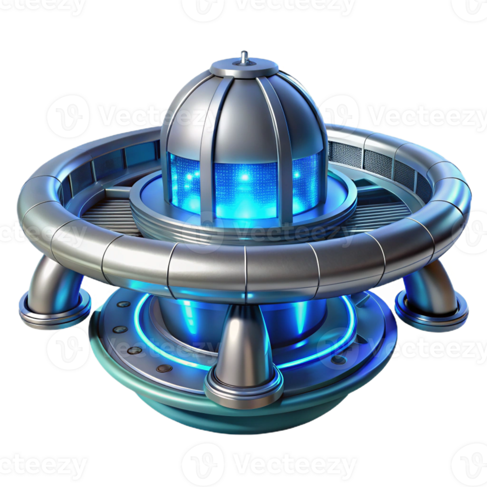 serene abstract A Futuristic Space Station with Sleek 4K png