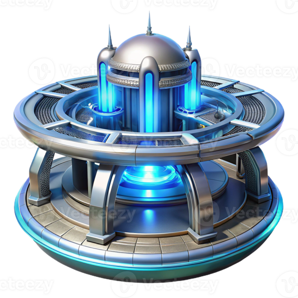 serene creative A Futuristic Space Station with Sleek genuine png