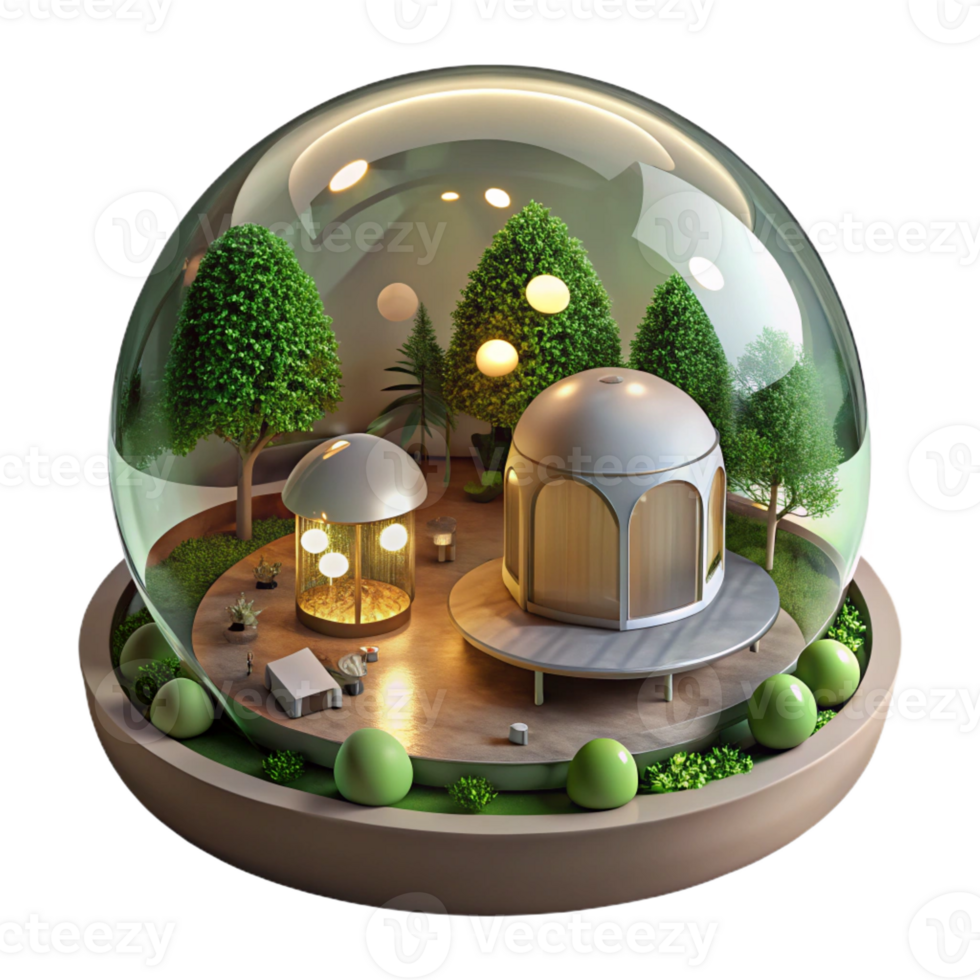 beautiful artistic An Inflatable Transparent Bubble House high resolution png