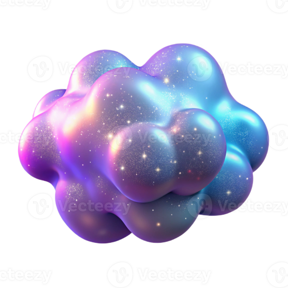 dramatic minimalist A Cloud of Shimmering Iridescent professional png