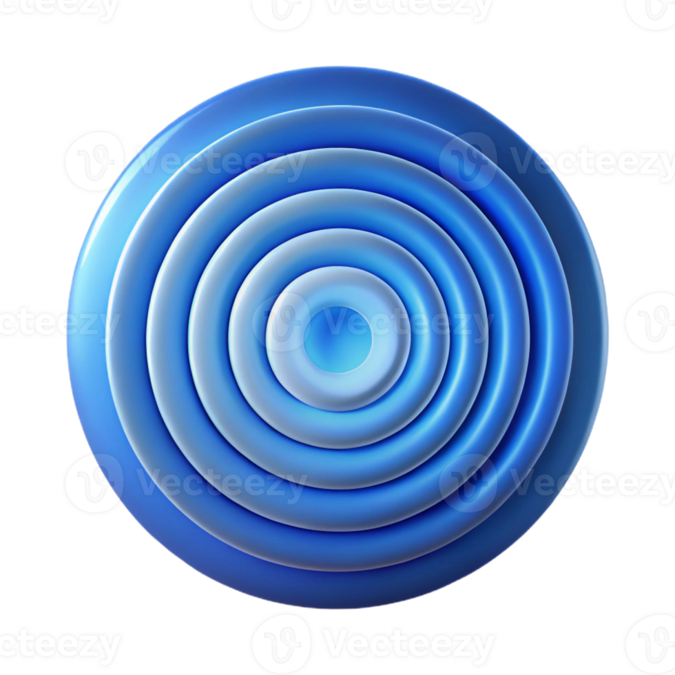 serene creative A Series of Concentric Circles Radiating genuine png
