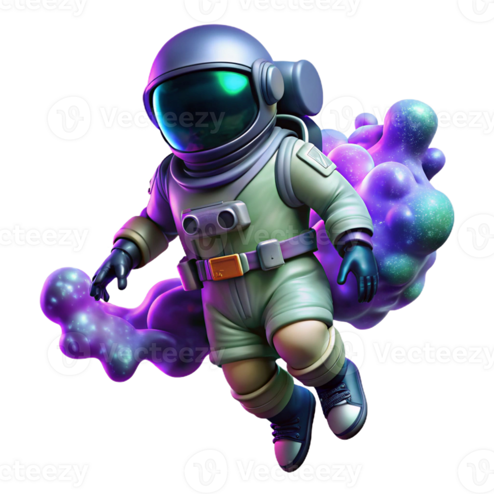 impressive creative A Lone Astronaut Clad in a 4K png