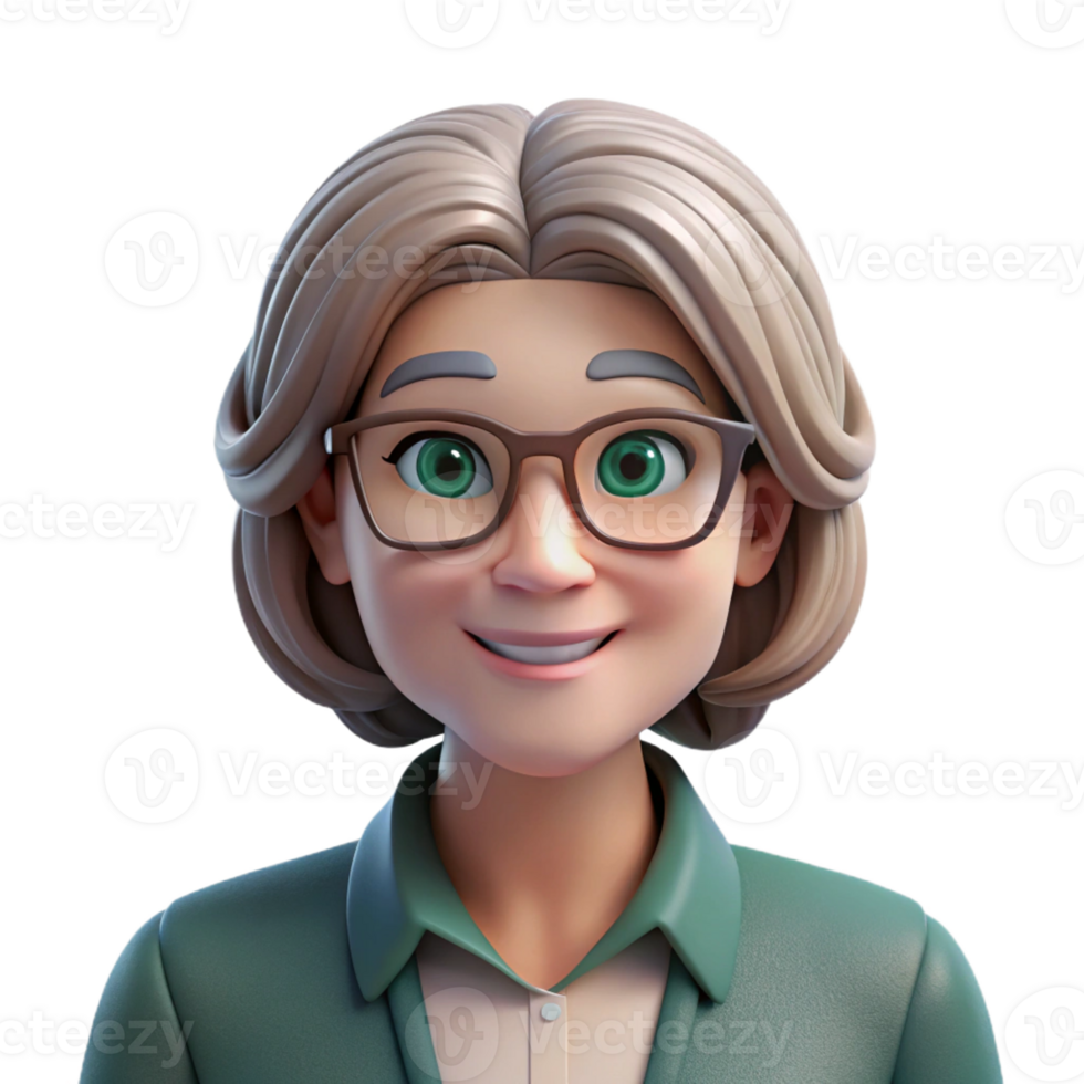 stunning minimalist Portrait of a Middle Aged Woman with a detailed png