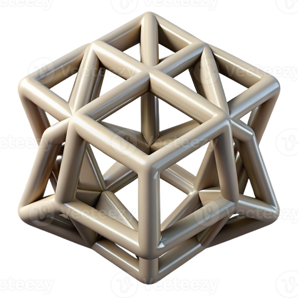 stunning contemporary A Series of Interconnected Geometric genuine png