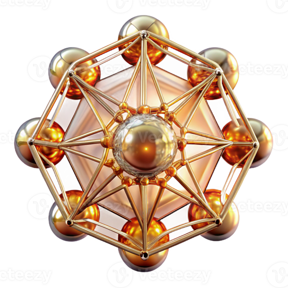 impressive modern A Network of Interconnected Crystalline professional png