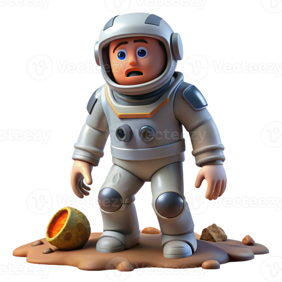 stunning traditional A Lone Astronaut with a Damaged high quality png