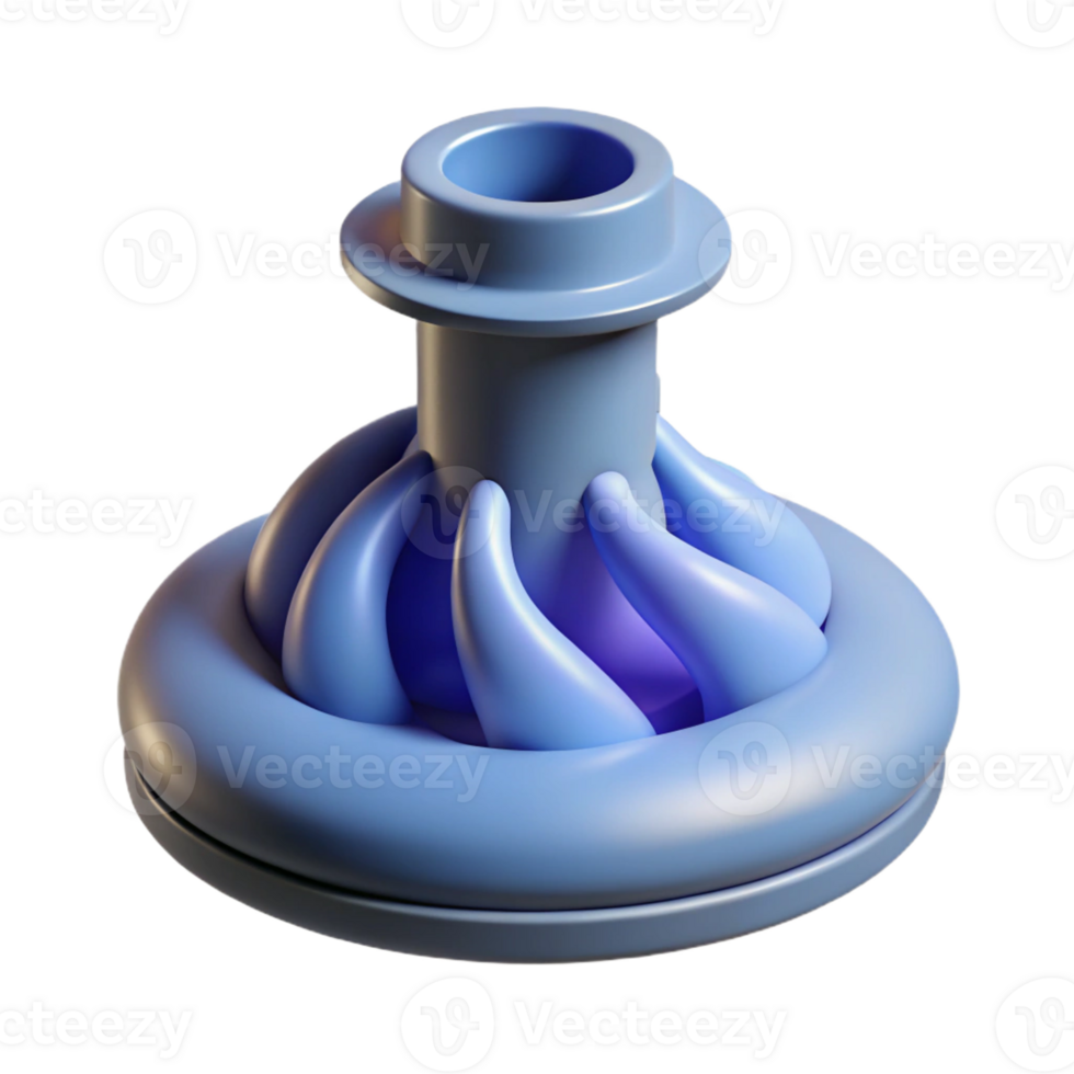 breathtaking standout Isolated cutout, professional render of a single, ultra-detailed, photorealistic D printer nozzle extruding filament, hyper-specific, with Transparent Background png