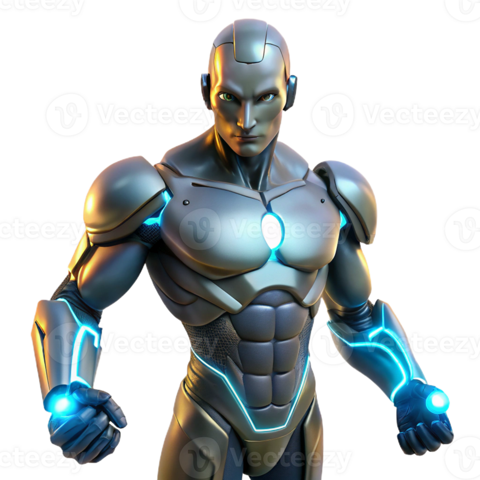 magnificent abstract A Cybernetically Enhanced Human with premium png