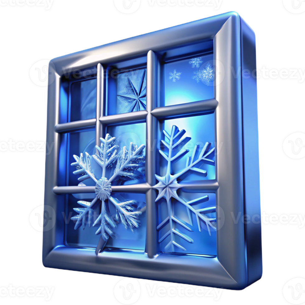 stunning artistic A Close Up of Frost on a Windowpane original png