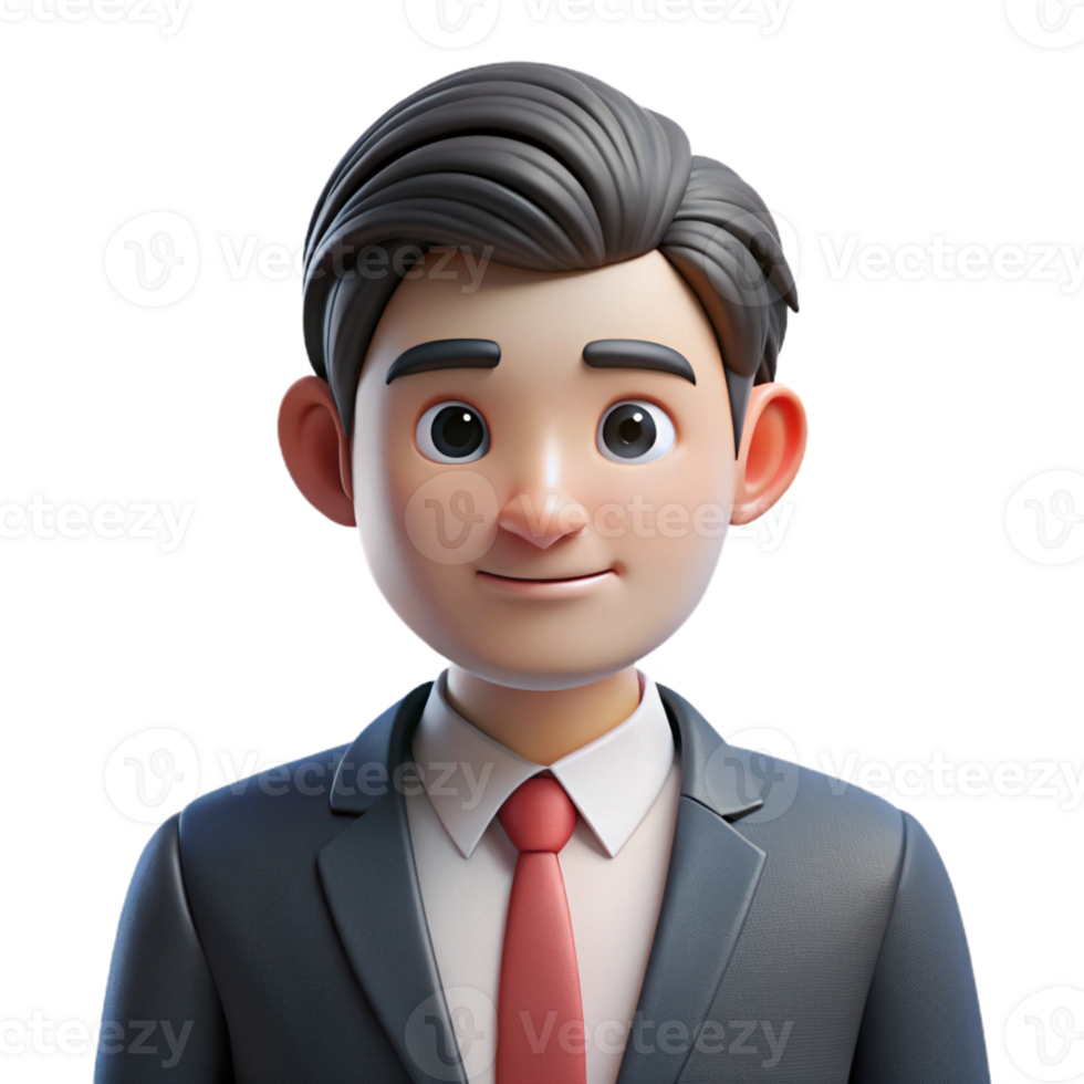 radiant timeless Serious young man in a suit and tie, with Transparent Background png