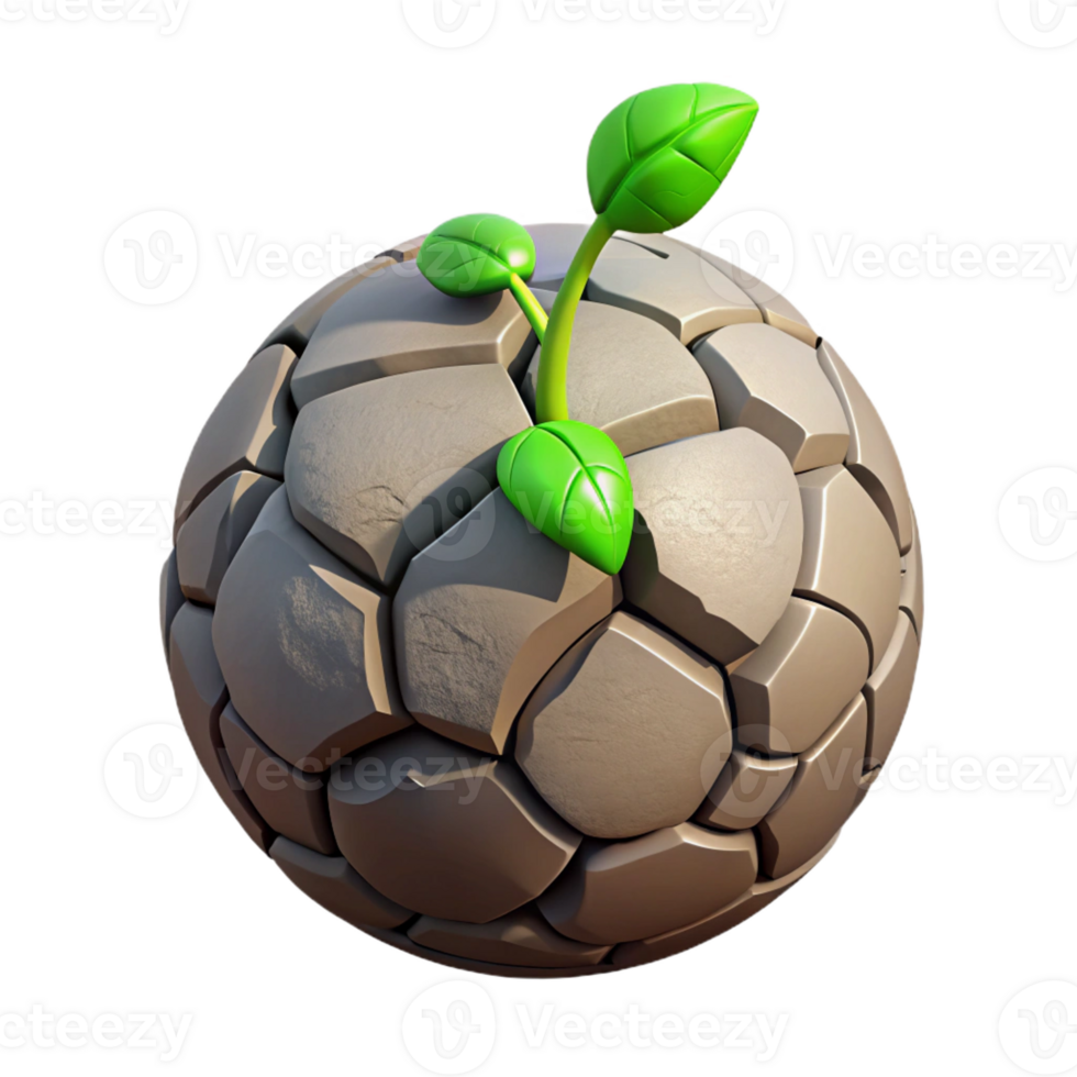 dramatic traditional A Cracked Earth Surface with a Single premium png
