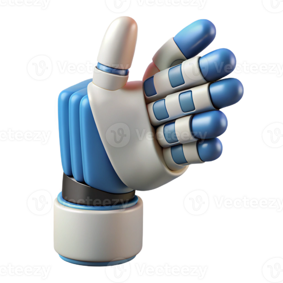sought-after rustic Robotic hand giving a thumbs up gesture with Transparent Background original png