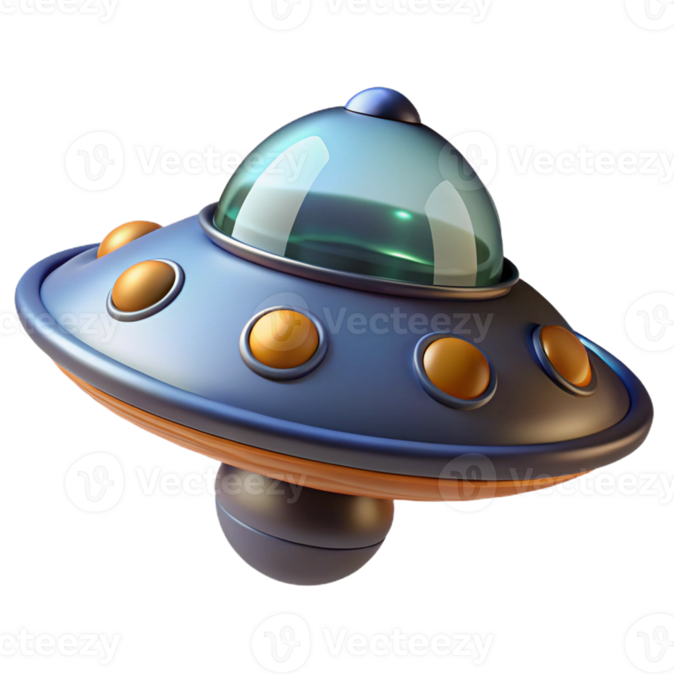 mesmerizing tropical Concept art style, ultra-detailed, isolated cutout, of a single, alien transportation device, displaying anti-gravity technology with Transparent Background gallery standard png