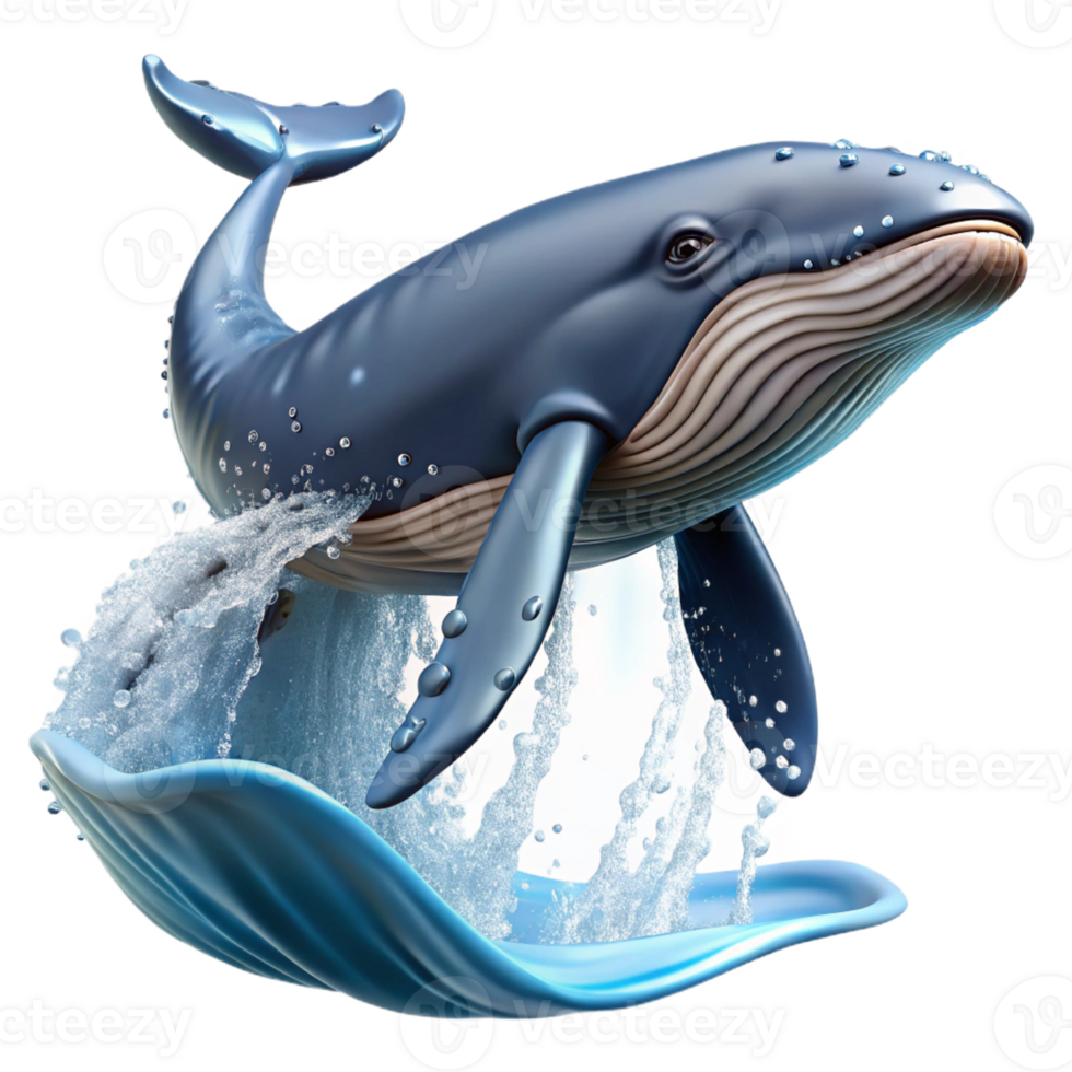 serene contemporary A Majestic Humpback Whale Breaching the authentic png