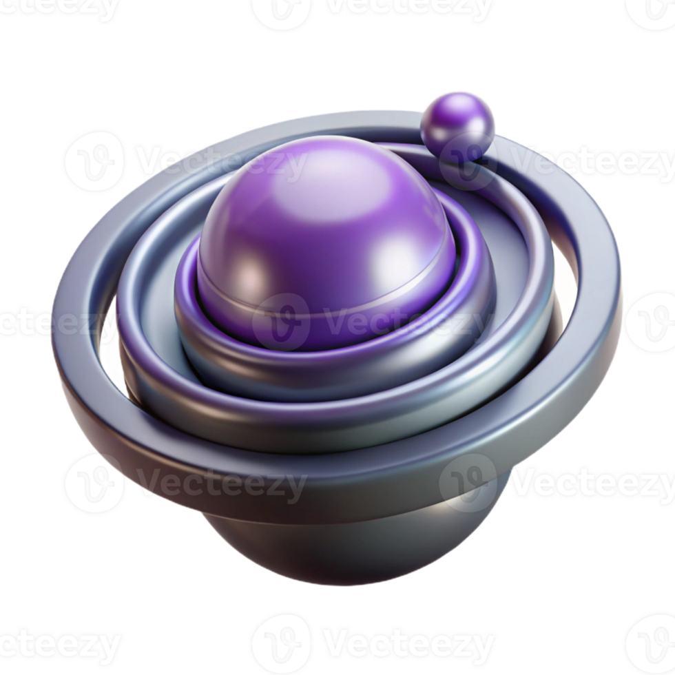 dramatic geometric Ultra-detailed, isolated cutout concept art style rendering of a single, advanced gravity generator, emitting subtle gravitational waves with Transparent Background luxury png
