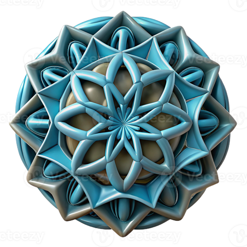 stunning futuristic Hyper-specific, professional render of an isolated, rotating, tessellated geometric shape with intricate filigree patterns Isolated cutout with Transparent Background luxury png