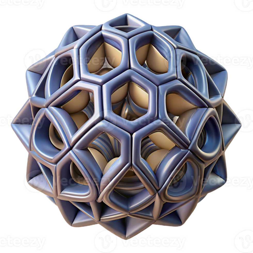 radiant coveted Hyper-specific, professional render of an isolated, rotating, tessellated geometric shape with intricate filigree patterns Isolated cutout with Transparent Background png