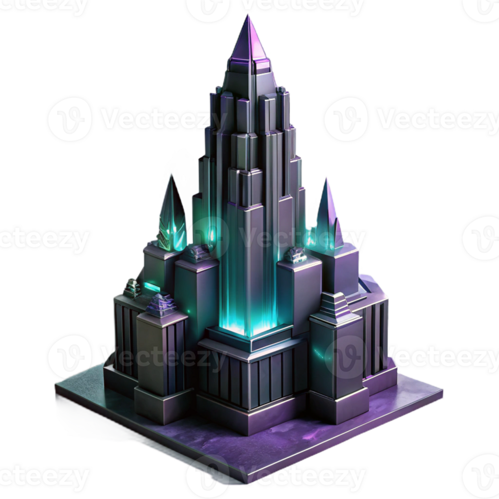 impressive minimalist A Towering Gothic Skyscraper Made of genuine png
