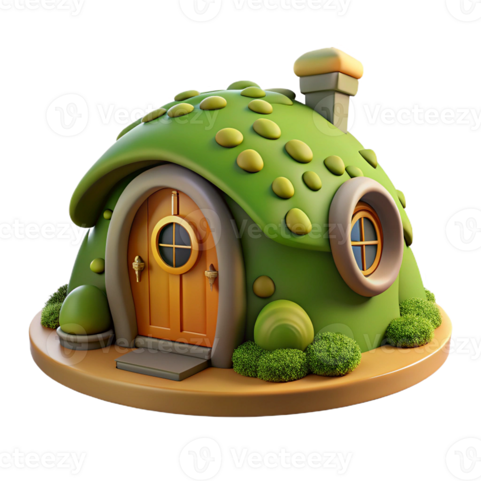 extraordinary creative A Cozy Hobbit Style Underground Dwelling professional png
