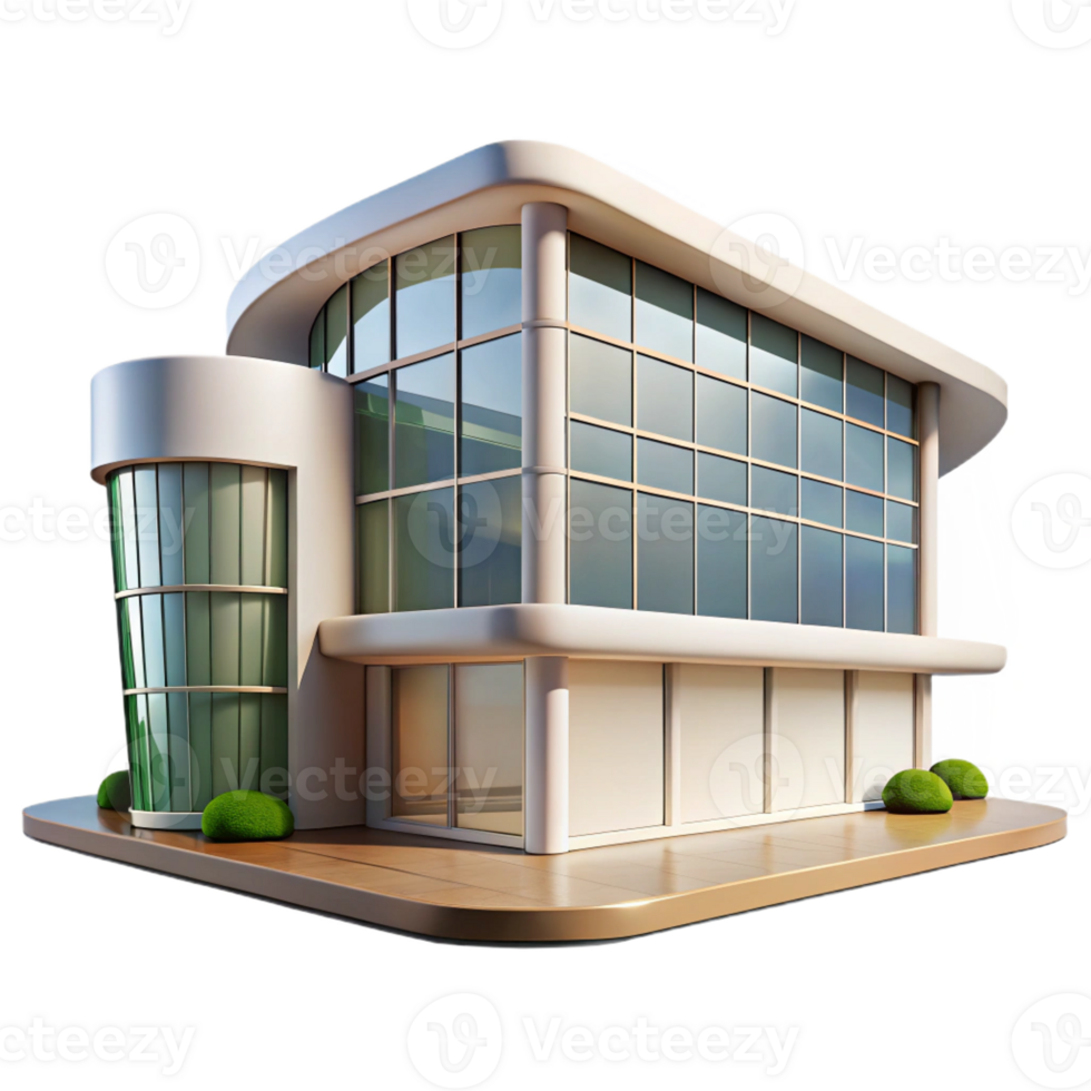 stunning modern A Sleek Modern Art Museum with Large high quality png