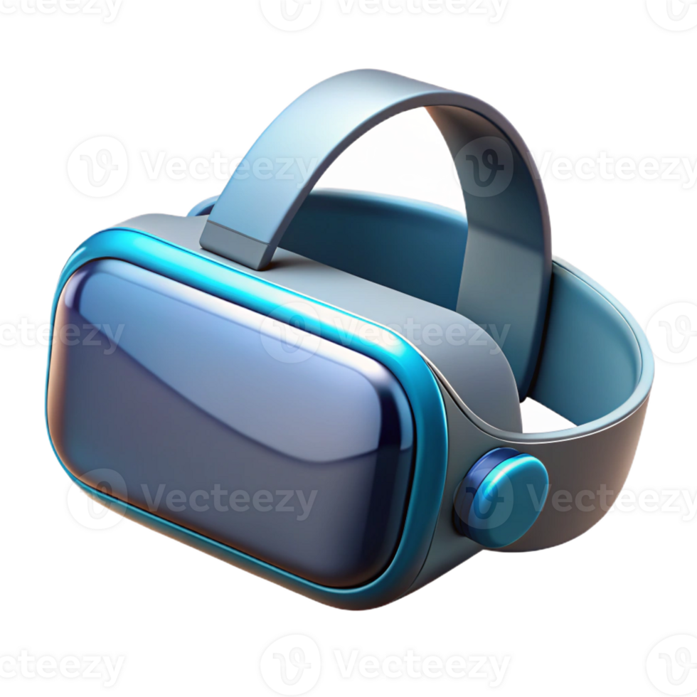 standout artistic Virtual reality headset, sleek, wireless with Transparent Background premium png