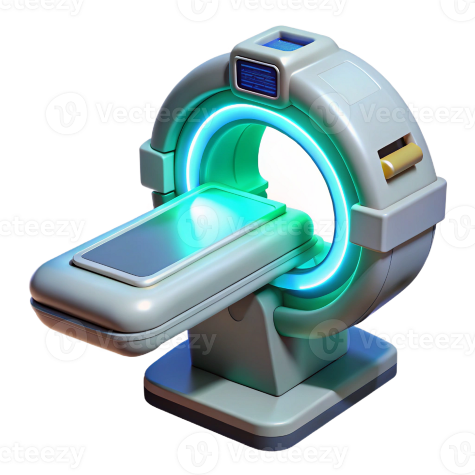 romantic impressive Advanced medical scanner, handheld, glowing display with Transparent Background refined png