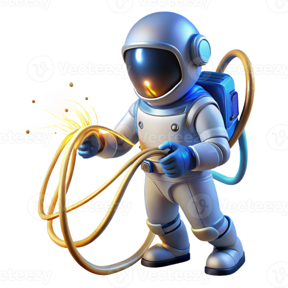 impressive modern A Lone Astronaut Clad in a Sleek White professional png