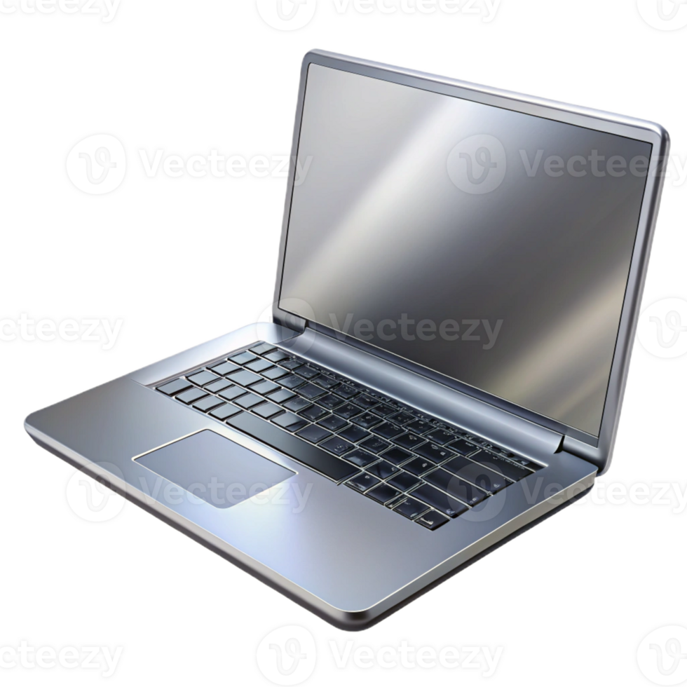 elegant sought-after A closed laptop computer, sleek and silver with Transparent Background png