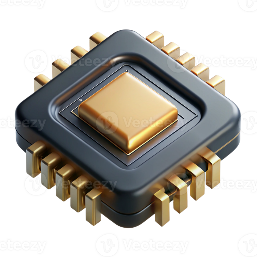magnificent contemporary A Single Microchip Magnified to Reveal professional png