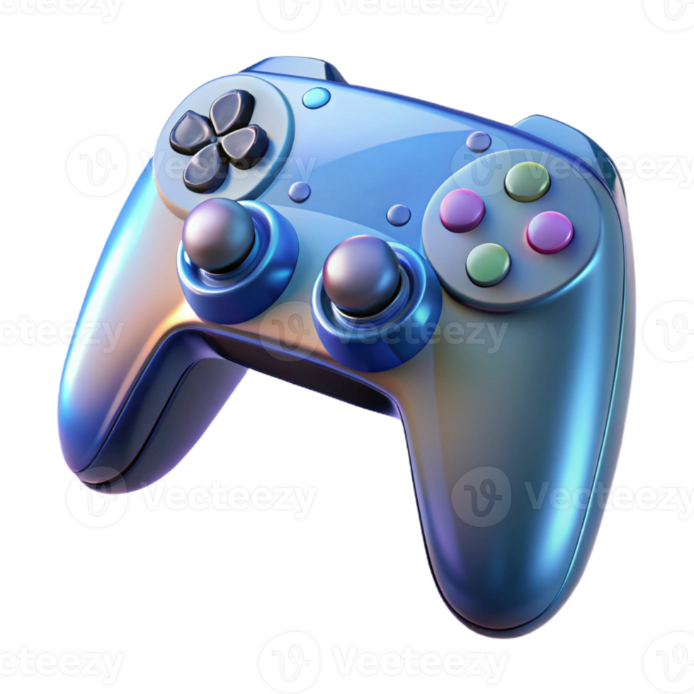 bold hypnotic A gaming console controller with Transparent Background 8K png