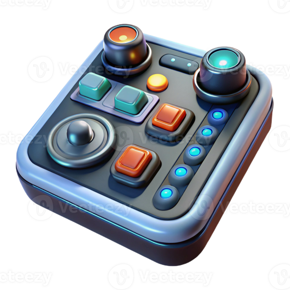 extraordinary creative A Close Up of a Futuristic Control Panel detailed png