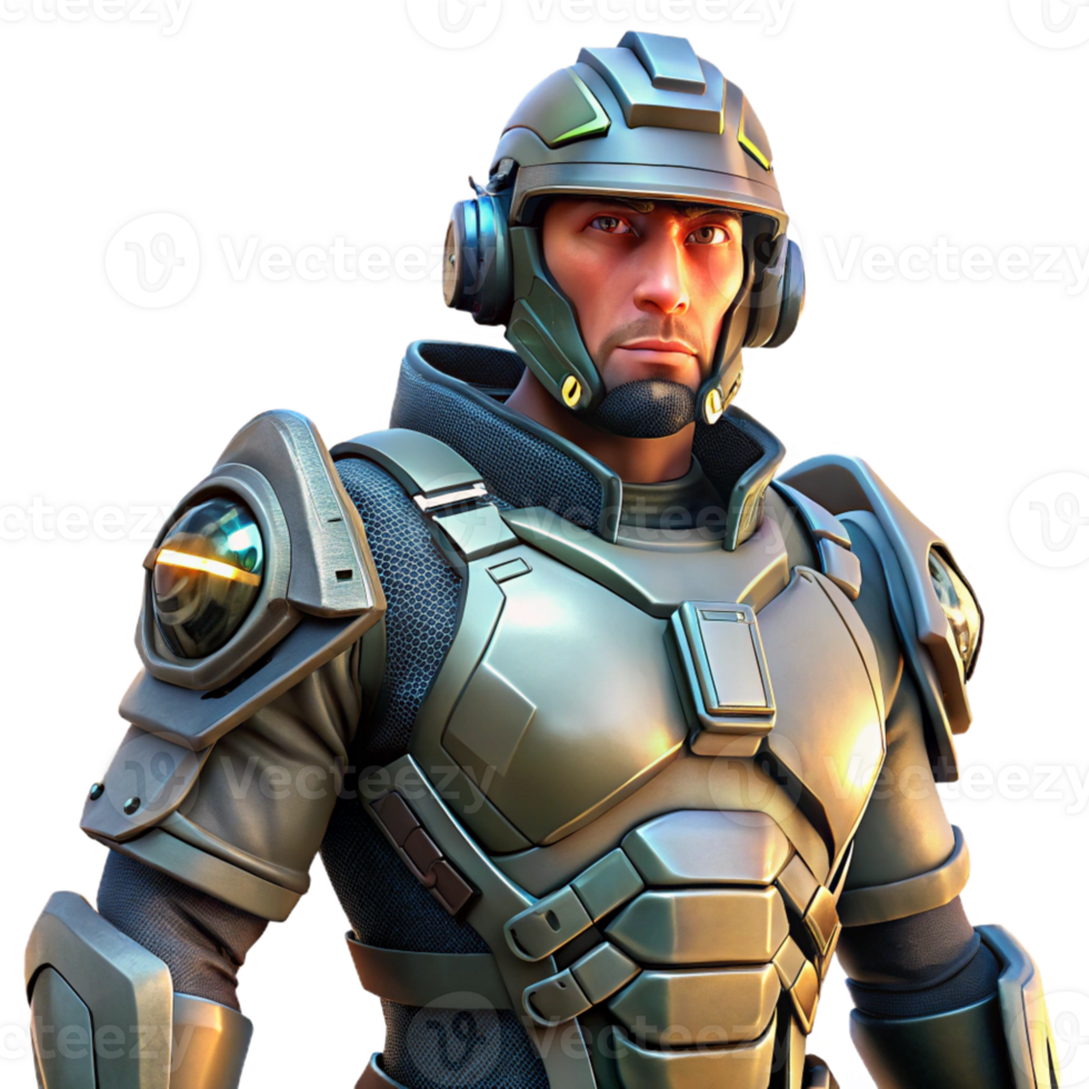 magnificent rustic A Futuristic Soldier Wearing Powered high quality png