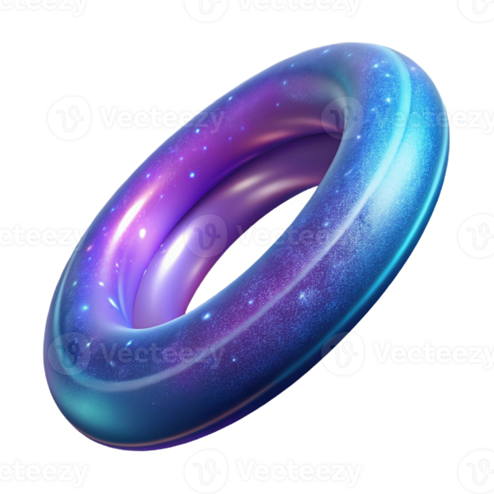 iconic contemporary Professional render, photorealistic, isolated cutout of a single, ultra-detailed, hyper-specific cosmic ring with a swirling galaxy design with Transparent Background high quality png