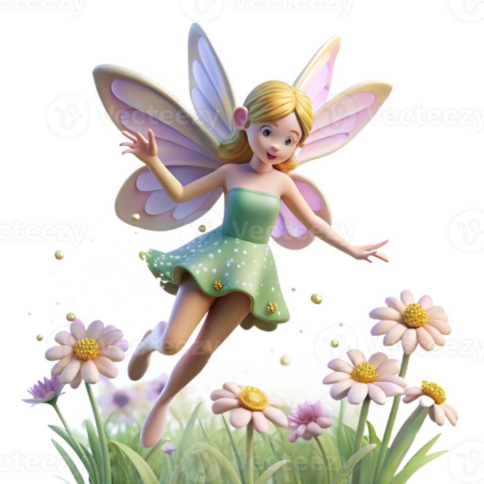 extraordinary abstract A Delicate Fairy with Shimmering Wings original png