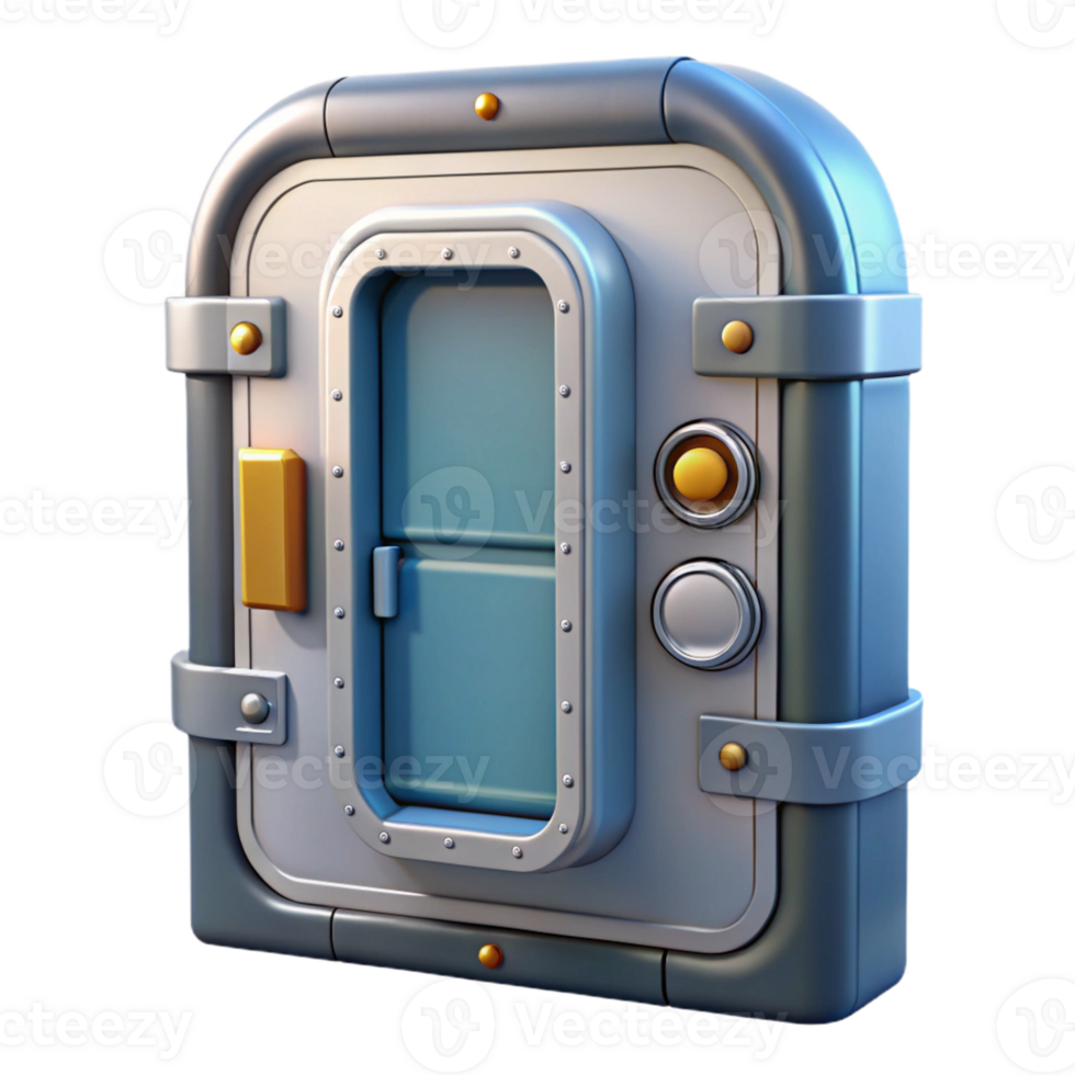 exquisite urban Spaceship door, airtight seal, control panel with Transparent Background gallery standard png