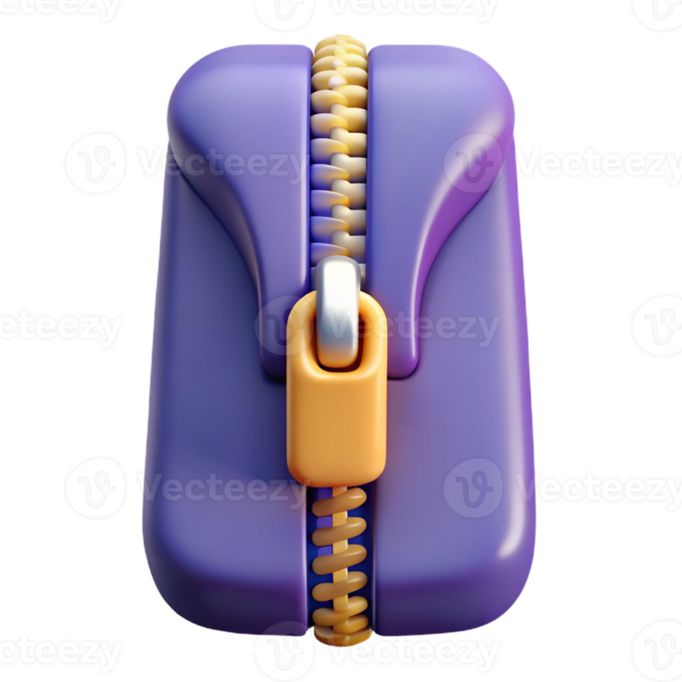 reflective sumptuous Hyper-specific, isolated cutout, single zipper, closed, professional render with Transparent Background 8K png
