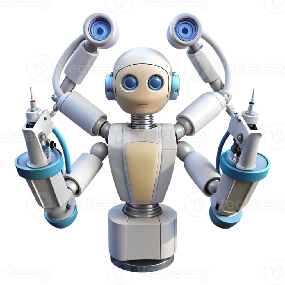 serene creative A Futuristic Surgical Robot with Multiple exclusive png