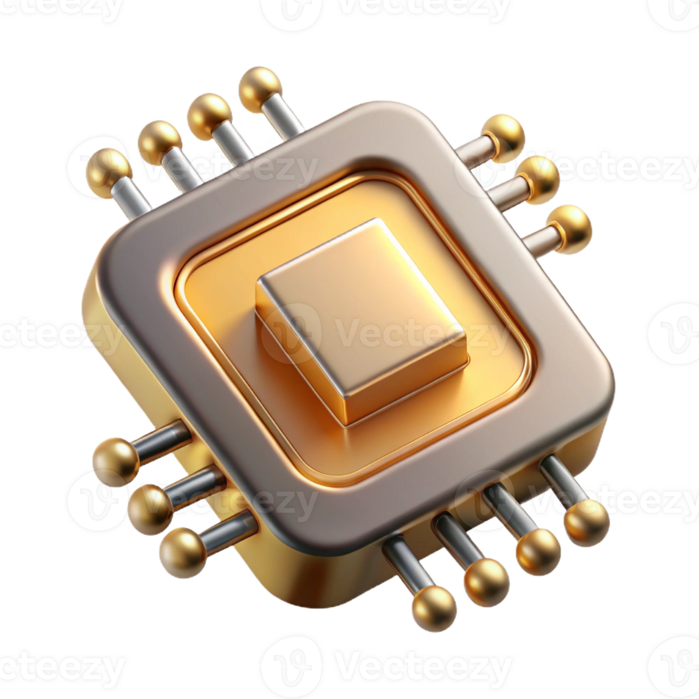 extraordinary rustic A Close Up of a Microchip with Intricate 4K png